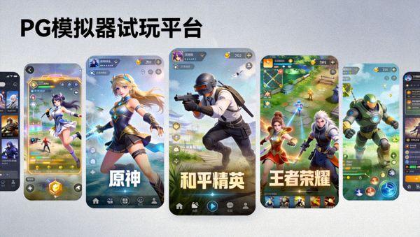 PG模拟器试玩平台新增多款热门游戏截图，包含寻宝黄金城与麒麟送宝
